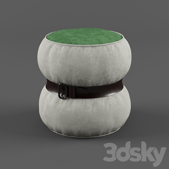 CHUBBY CHIC pouf S 3DSMax File - thumbnail 1