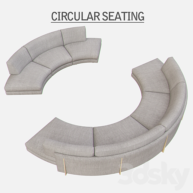 CIRCULAR Seating 3DSMax File - thumbnail 1