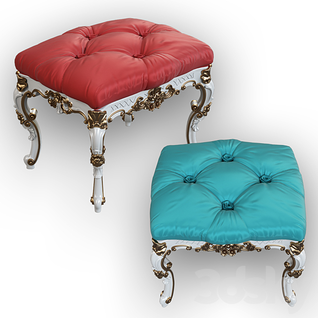 classic ottoman 3DSMax File - thumbnail 1