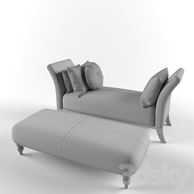 Classic sofa 3DS Max Model - thumbnail 3