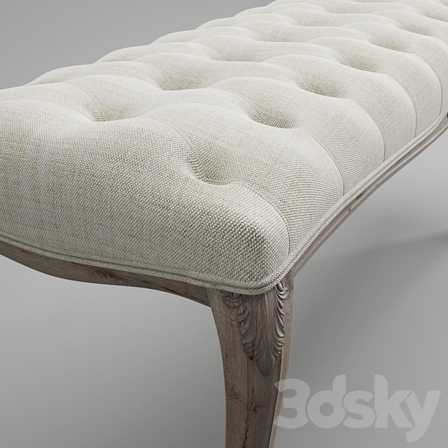 Classic style bench 3DSMax File - thumbnail 2