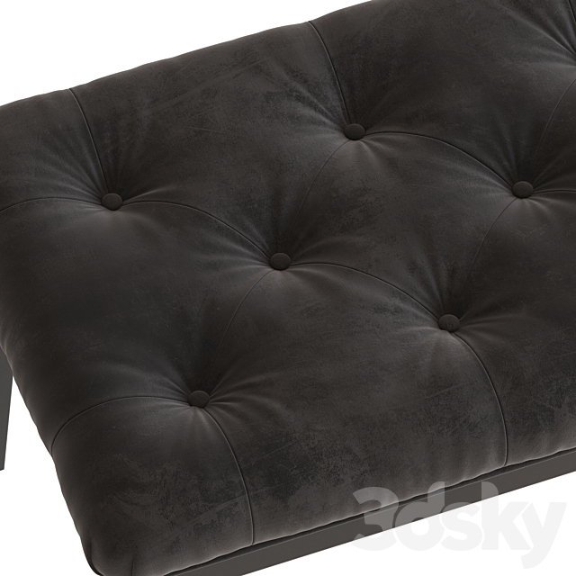 Coco Republic Piccadilly Tufted Bench 3DSMax File - thumbnail 4