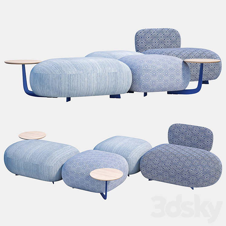 CODE OUT Poufs 3DS Max Model - thumbnail 2