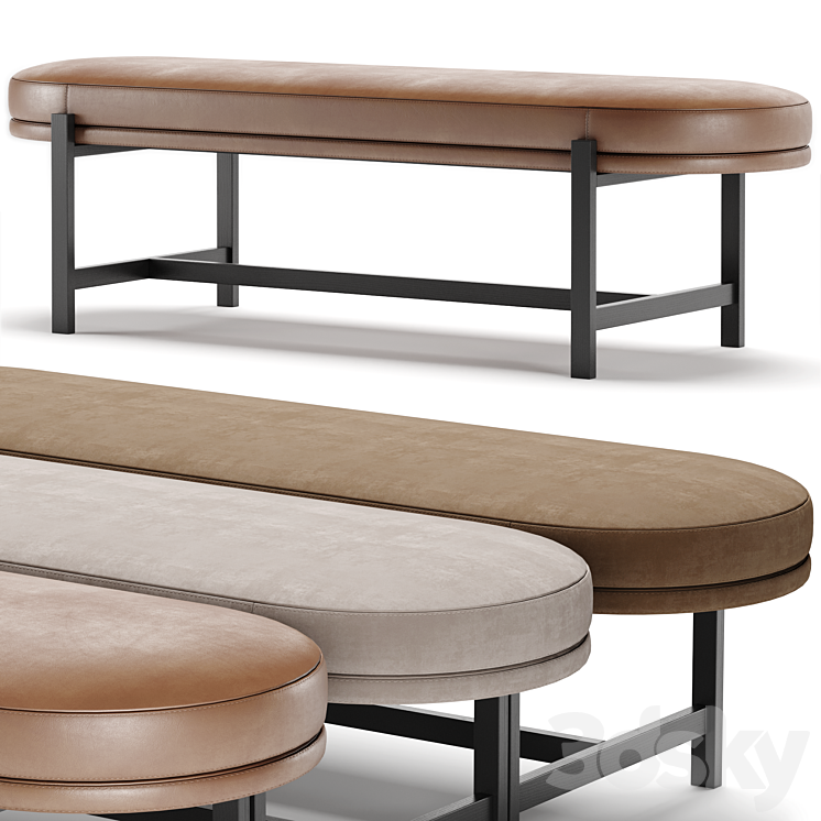 COLBERT bench – Domkapa 3DS Max Model - thumbnail 1