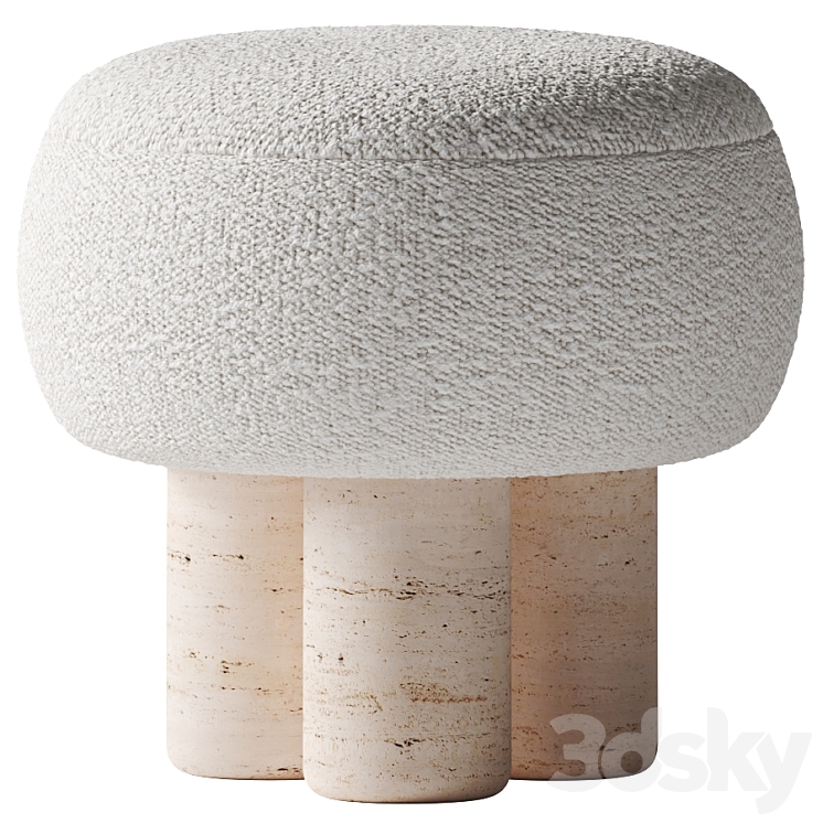 Collector – Hygge stool 3DS Max Model - thumbnail 1