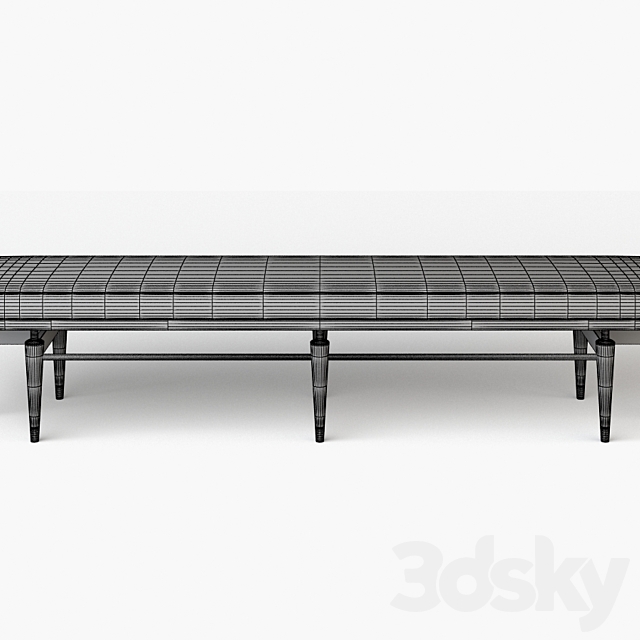 Contemporary upholstered bench 3DSMax File - thumbnail 3