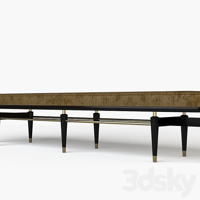 Contemporary upholstered bench 3DSMax File - thumbnail 4