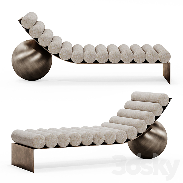 Couch _ Anna Karlin – Curved chaise 3DSMax File - thumbnail 1