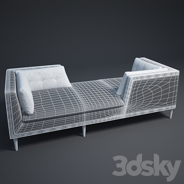 Couch Arden Tete a Tete 3ds Max - thumbnail 3