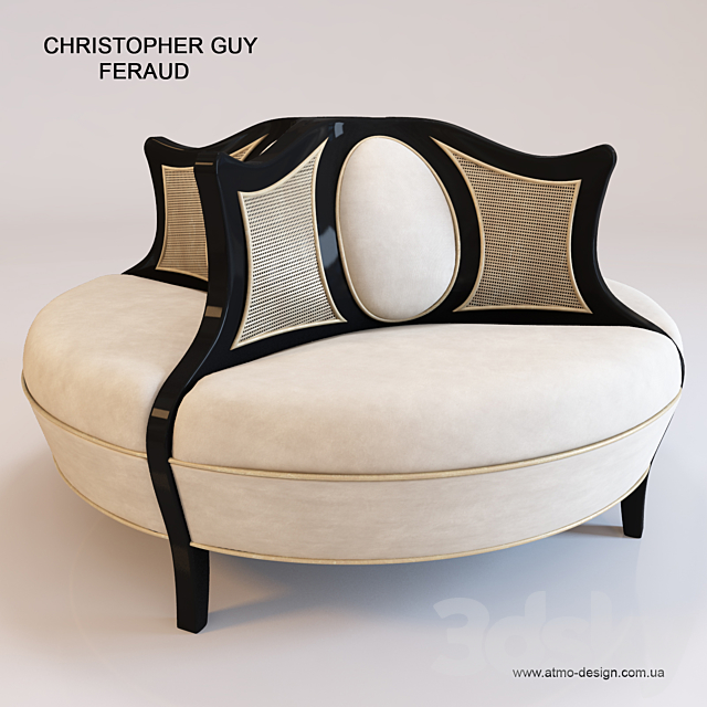 Couch. Christopher Guy. Feraud 60-0414 3DSMax File - thumbnail 1