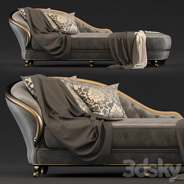 couch GoldComfort 3DS Max Model - thumbnail 1