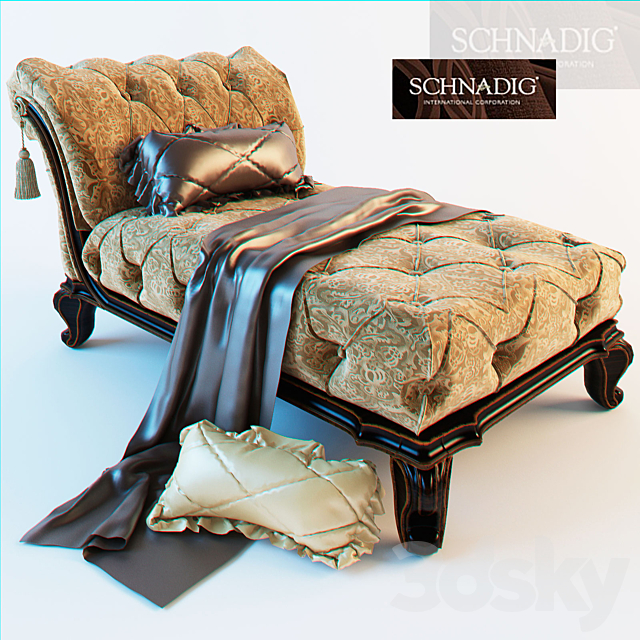 Couch Schnadig 3DS Max Model - thumbnail 3