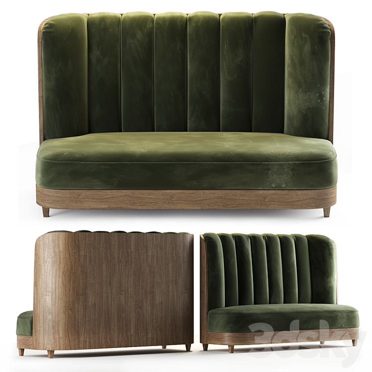 D11-Sofa for catering 3DS Max Model - thumbnail 2