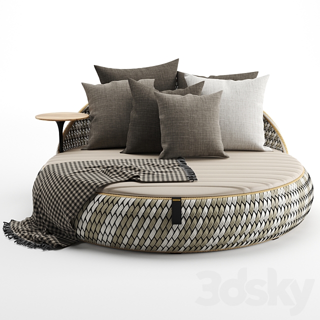 Dala Loveseat By Dedon 3ds Max - thumbnail 2