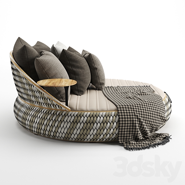 Dala Loveseat By Dedon 3ds Max - thumbnail 3