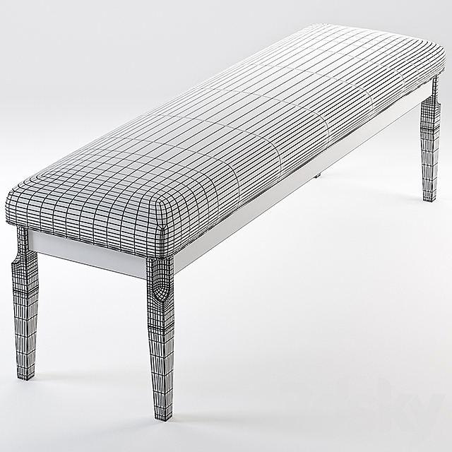 Dantone bench City 3DSMax File - thumbnail 2