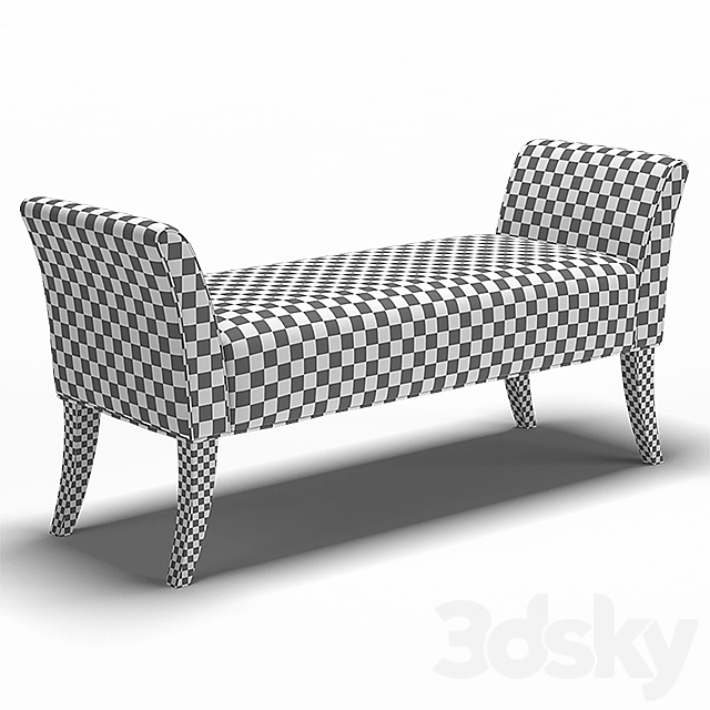 Dantone | Bench “Swansea” 3DS Max Model - thumbnail 3