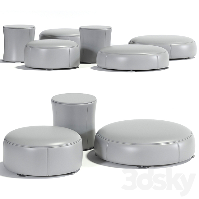 Davis pouf set minotti 3DSMax File - thumbnail 2