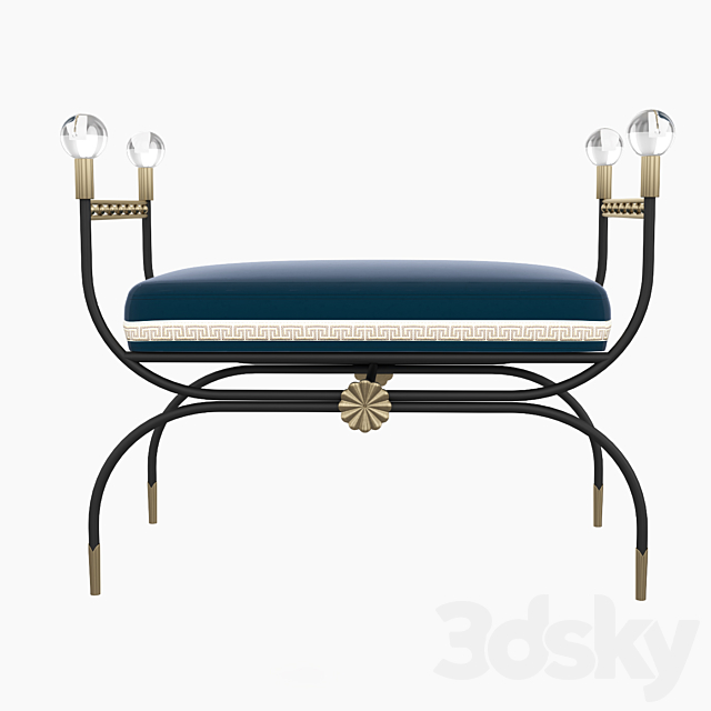 Daybed Rider Campaign Bench 3DSMax File - thumbnail 1