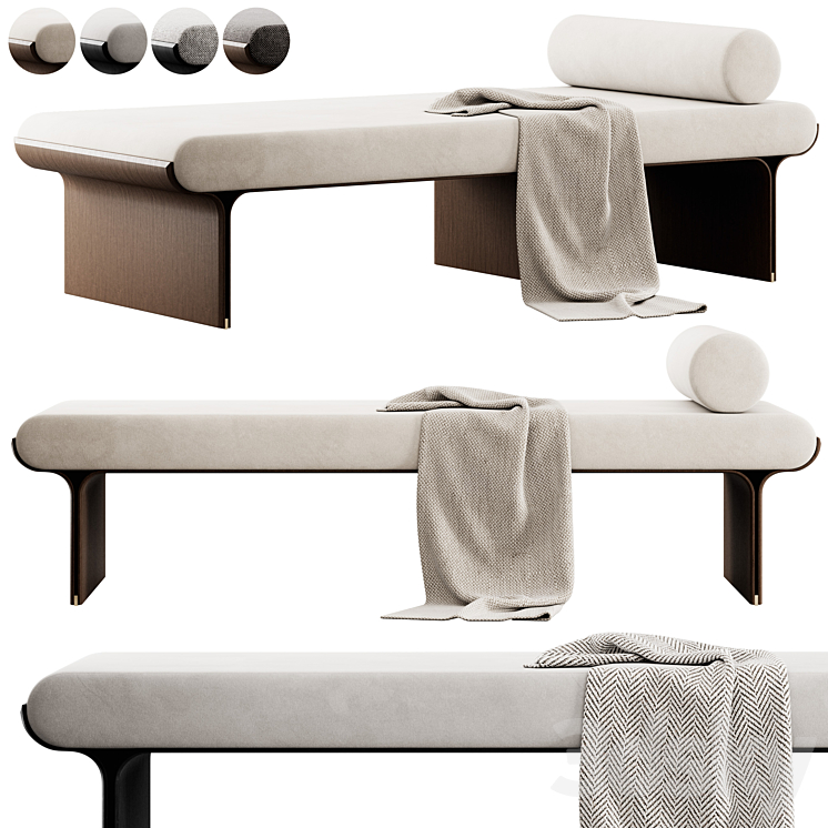 Daybed Stami By Gallotti & Radice 3DS Max Model - thumbnail 1