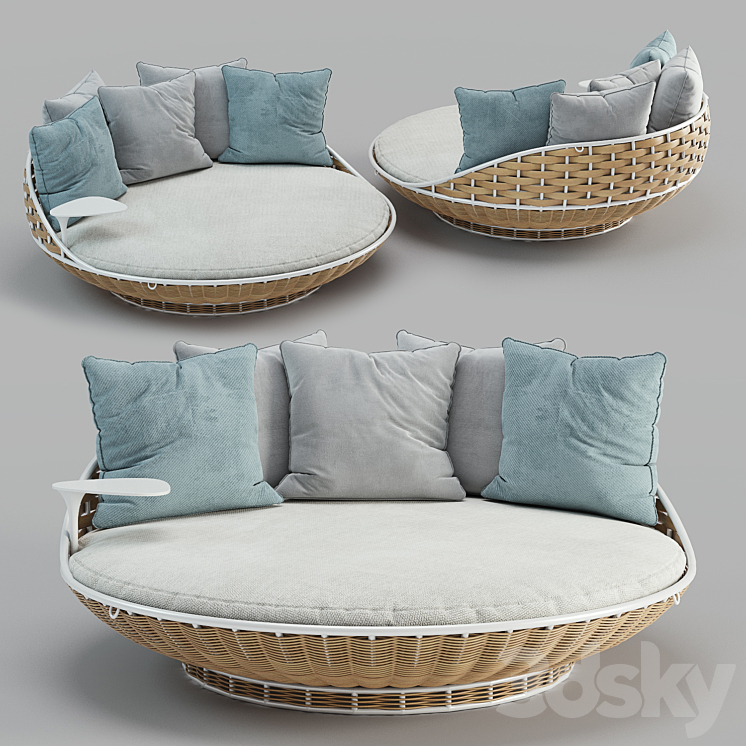 DEDON SWINGREST STANDING LOUNGER 3DS Max Model - thumbnail 1