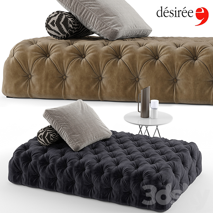 Desiree rollking sofa set 3DS Max Model - thumbnail 1