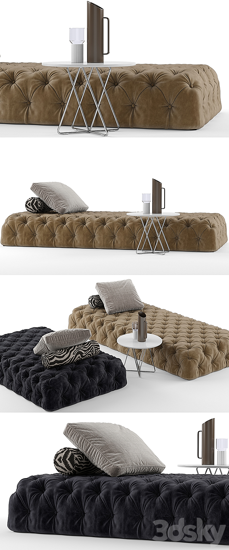 Desiree rollking sofa set 3DS Max Model - thumbnail 2