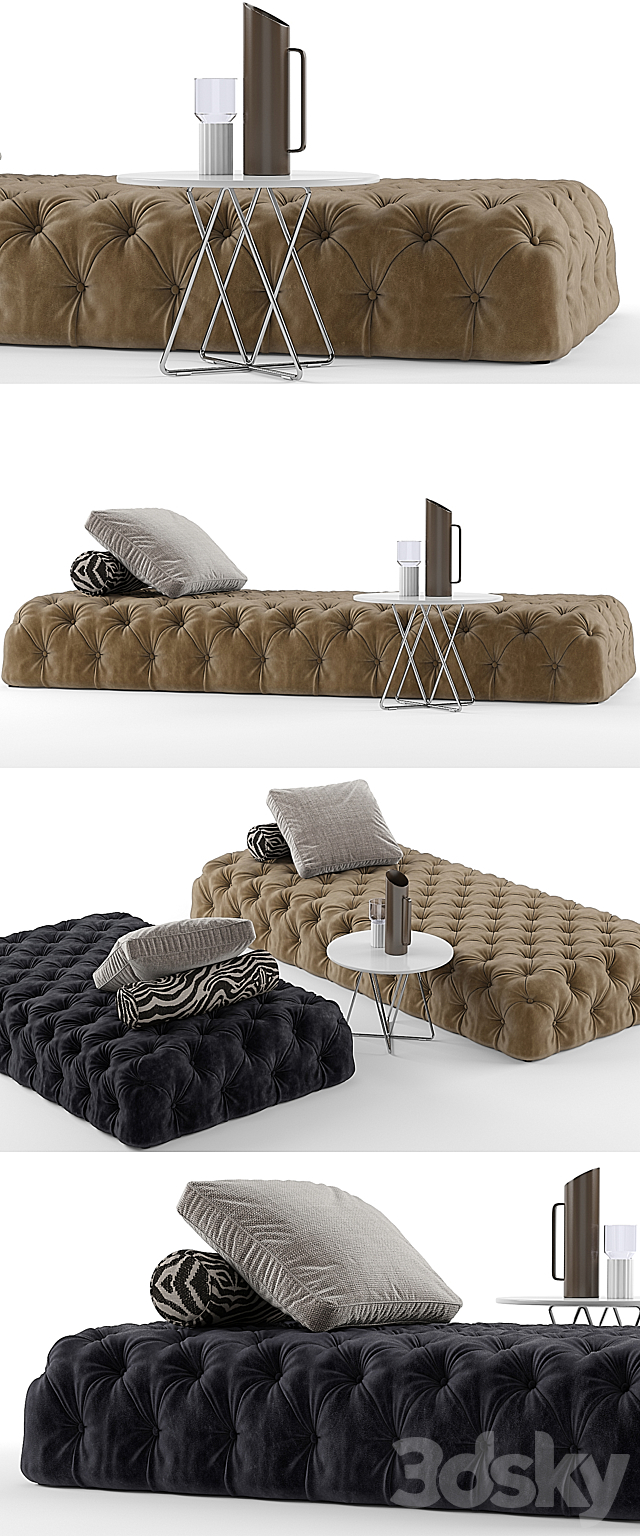 Desiree rollking sofa set 3DSMax File - thumbnail 2