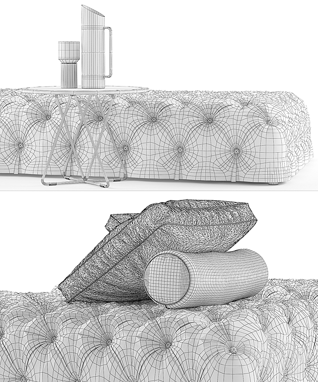 Desiree rollking sofa set 3DSMax File - thumbnail 3