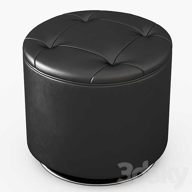 Dominic Swivel Ottoman 3DSMax File - thumbnail 1