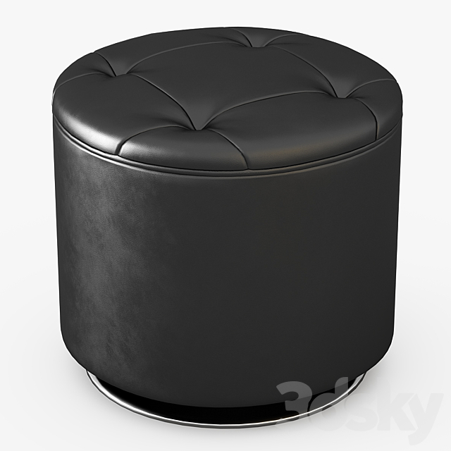 Dominic Swivel Ottoman 3DSMax File - thumbnail 2