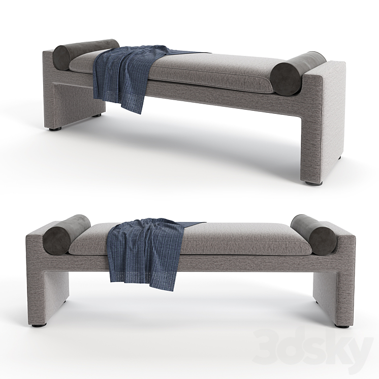 Dorus Bench 3DS Max Model - thumbnail 1