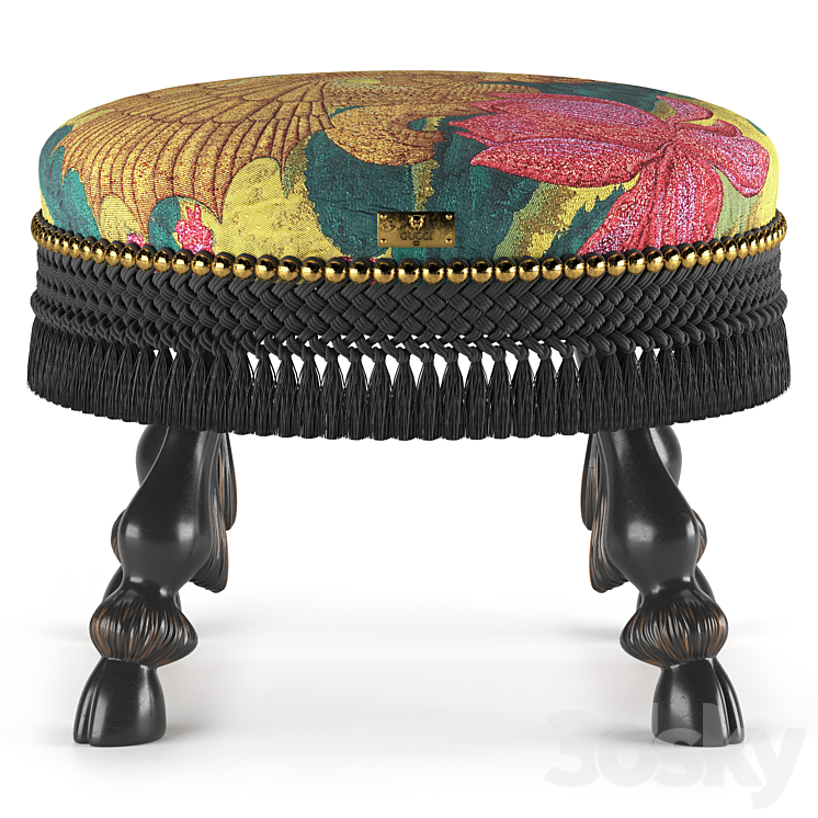 Dragonfish stool by Gucci 3DS Max Model - thumbnail 3