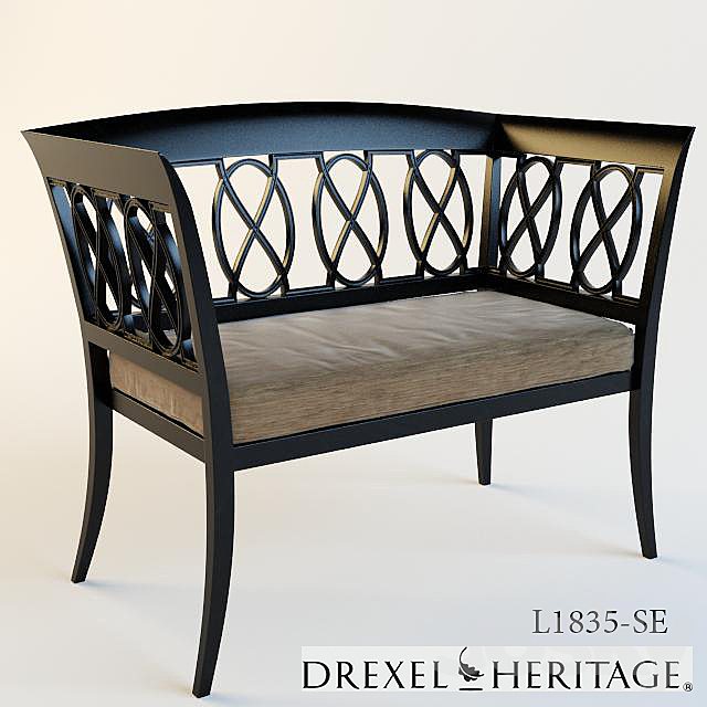 DREXEL HERITAGE _ Loveseat 3DSMax File - thumbnail 1