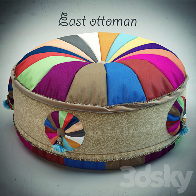 East _ ottoman 3DSMax File - thumbnail 1