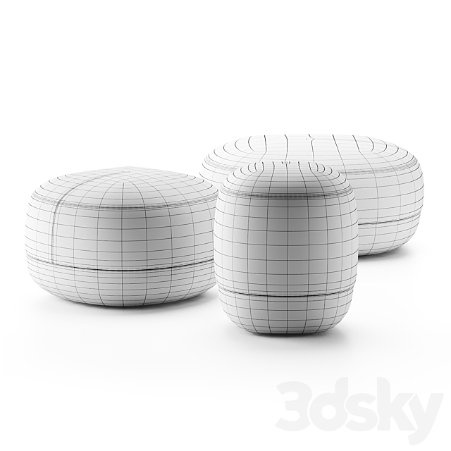 EGON | Pouf By ALKI 3ds Max - thumbnail 2