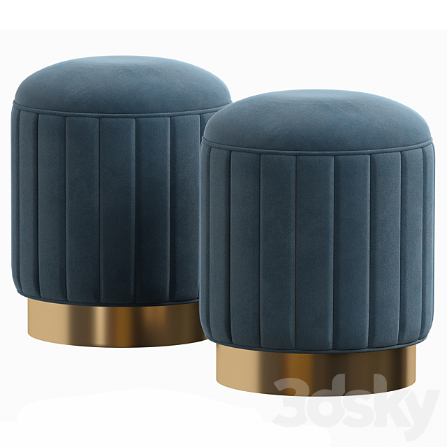 EICHHOLTTZ STOOL ALLEGRA 3DS Max Model - thumbnail 3