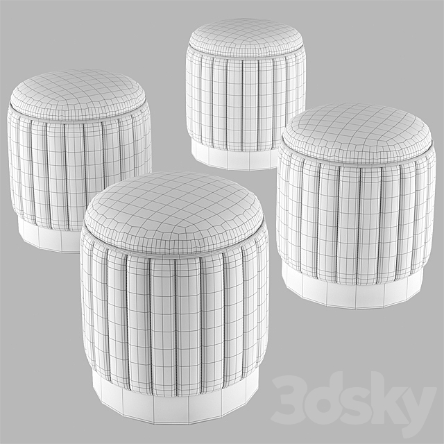 EICHHOLTZ _ Stool Allegra 3DSMax File - thumbnail 3