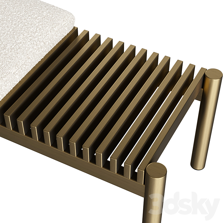 Eichholtz Bench Bibi 3DS Max Model - thumbnail 2