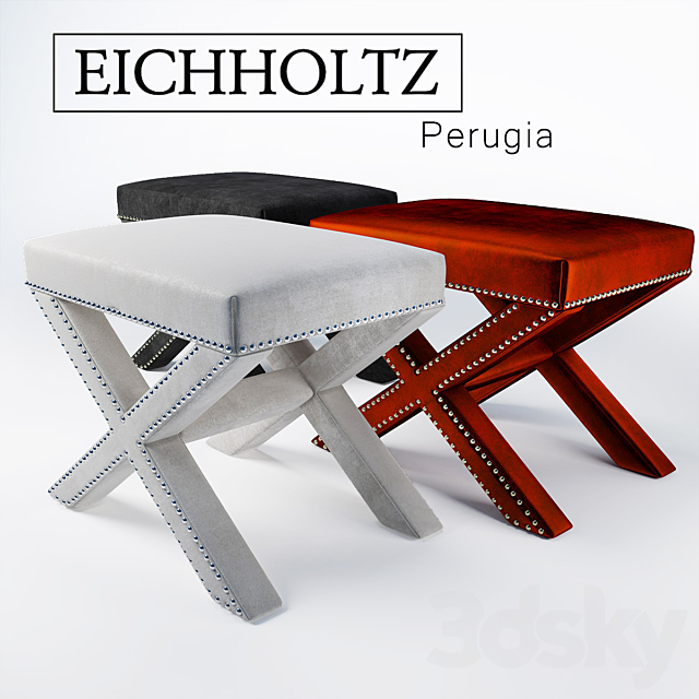 EICHHOLTZ Perugia Stool 3DS Max Model - thumbnail 1