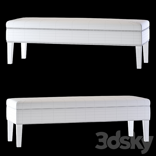 Eichholtz Truman and Skipper Benches 3DSMax File - thumbnail 3