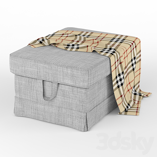 EKTORP footstool 3DSMax File - thumbnail 1