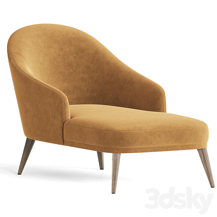 Eliza Chaise Lounge 3DS Max Model - thumbnail 1