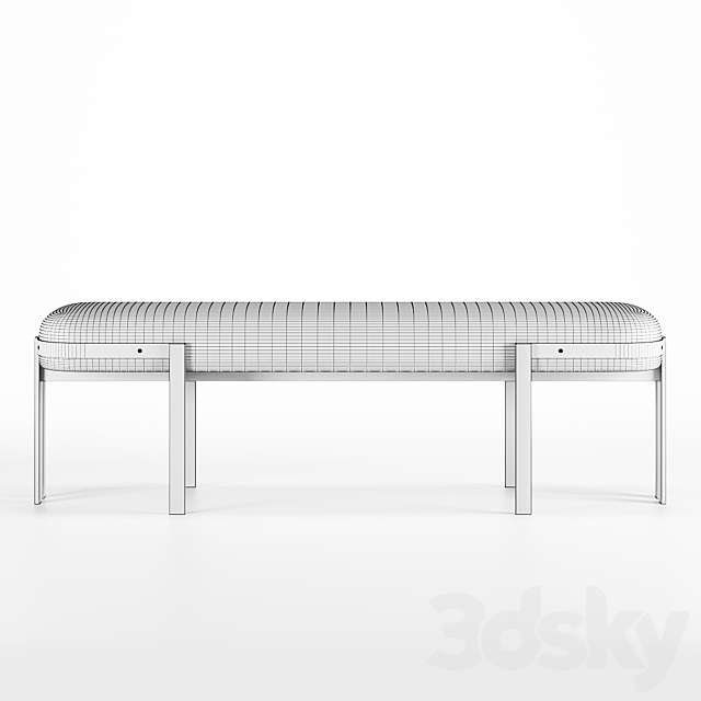 Elliot Bench by Kelly Wearstler 3ds Max - thumbnail 2