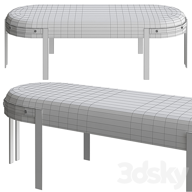 Elliott bench 3DSMax File - thumbnail 2