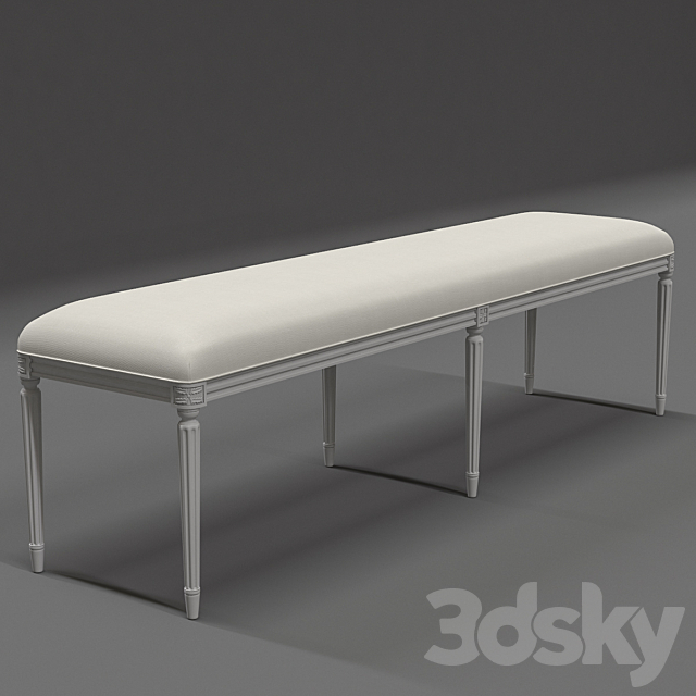 Eloquence® Grande Boudoir Bench 3DSMax File - thumbnail 1