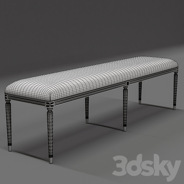 Eloquence® Grande Boudoir Bench 3DSMax File - thumbnail 2