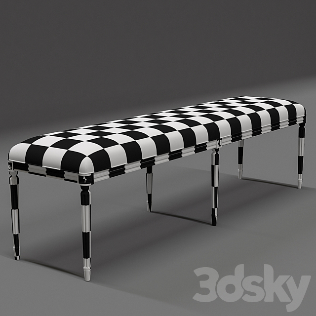 Eloquence® Grande Boudoir Bench 3DSMax File - thumbnail 3