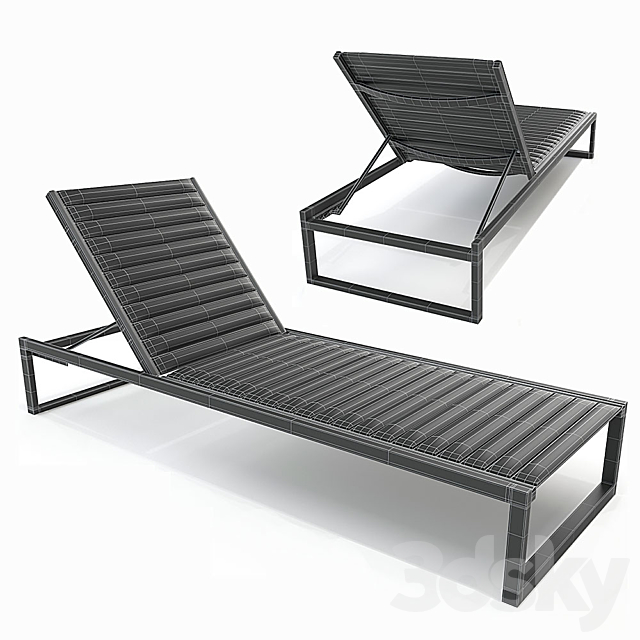 Eos Sun Lounger Casefurniture 3ds Max - thumbnail 2