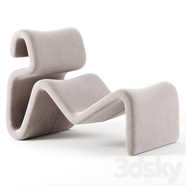 Etcetera lounge chair by Artilleriet 3DSMax File - thumbnail 1